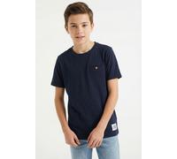 Kurzarmshirt NAME IT "NKMVINCENT SS TOP F NOOS", Jungen, Gr. 104, schwarz sapphire, Jersey, Obermaterial: 100% Baumwolle, unifarben, regular fit normal, Rundhals, Shirts, Baumwolle, Brusttasche (84287
