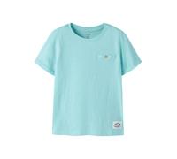 Kurzarmshirt NAME IT "NKMVINCENT SS TOP F NOOS", Jungen, Gr. 116, limpet shell, Jersey, Obermaterial: 100% Baumwolle, unifarben, regular fit normal, Rundhals, Shirts, Baumwolle, Brusttasche (51991664-