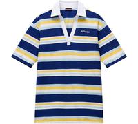 Kurzarmshirt NAPAPIJRI "E-ETE SS W STRIPE SA8", Damen, Gr. M, stripe sa8, Single Jersey, Obermaterial: 94% Baumwolle, 6% Elasthan, gemustert, gestreift, mehrfarbig, regular fit normal, V-Ausschnitt, e