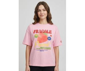 Kurzarmshirt ONLY "ONLBOLETTE LIFE S/S TOP BOX CC JRS", Damen, Gr. L, romance rose print:fragole, Jersey, Obermaterial: 100% Baumwolle, bedruckt, loose fit normal, Rundhals, Shirts, mit auffälligem Pr