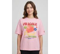 Kurzarmshirt ONLY "ONLBOLETTE LIFE S/S TOP BOX CC JRS", Damen, Gr. XL, romance rose print:fragole, Jersey, Obermaterial: 100% Baumwolle, bedruckt, loose fit normal, Rundhals, Shirts, mit auffälligem P