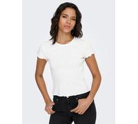 Only Carlotta Short Sleeve T-shirt Weiß L Frau (Herstellerartikelnummer: 15256154-White-L)