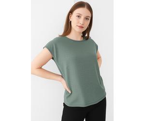 Kurzarmshirt ONLY "ONLCLAUDIA S/S GLITTER STRIPE TOP JRS", Damen, Gr. S, laurel wreath detail:gold lurex stripe, Jersey, Obermaterial: 81% Viskose, 11% Elasthan, 8% metallisierte Fasern, Glanzfaden, u