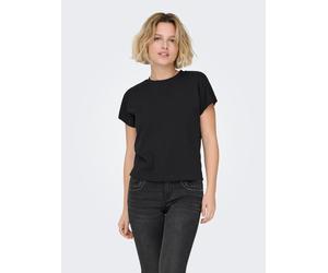 Kurzarmshirt ONLY "ONLERICA S/S TOP JRS NOOS", Damen, Gr. XL, schwarz, Jersey, Obermaterial: 100% Baumwolle, unifarben, oversize normal, Rundhals, Shirts (85968454-XL) schwarz