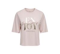 Kurzarmshirt ONLY "ONLFREE MAYA S/S PRINT TOP BOX JRS", Damen, Gr. M, pale lila print:enjoy, Jersey, Obermaterial: 70% Modal, 30% Polyester, bedruckt, regular fit normal, Rundhals, Shirts, Materialmix