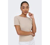 Kurzarmshirt ONLY "ONLILSE S/S TOP STRUCTURE JRS NOOS", Herren, Gr. S, silber lining, Jersey, Obermaterial: 100% Polyester, unifarben, regular fit normal, U-Boot-Ausschnitt, Shirts Kurzarmshirt, Kunst