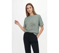 Kurzarmshirt ONLY "ONLJANY S/S O-NECK PRINT TOP BOX JRS", Damen, Gr. XL, jadeite print:janey journey, Jersey, Obermaterial: 53% Viskose, 47% Nylon, normal, Rundhals, angesetztes Bündchen, Shirts Kurza