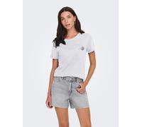 Kurzarmshirt ONLY "ONLKITA LIFE LUX ICON S/S PRINT TOP JRS", Damen, Gr. L, hellweiß detail:hearts at chest, Jersey, Obermaterial: 100% Baumwolle, bedruckt, regular fit, Rundhals, Shirts (50501315-L) h