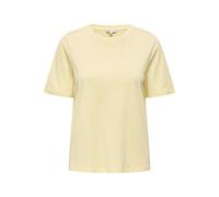 Kurzarmshirt ONLY "ONLONLY S/S TEE JRS NOOS", Damen, Gr. XS, double cream, Jersey, Obermaterial: 100% Baumwolle, unifarben, regular fit normal, Rundhals, Shirts, regular fit, casual, Single Jersey, Ba