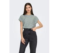 Kurzarmshirt ONLY "ONLSMILLA LIFE S/S TOP JRS NOOS", Damen, Gr. XS, abyss, Jersey, Obermaterial: 95% Polyester, 5% Elasthan, unifarben, regular fit normal, Rundhals, Shirts, regular fit, modisch, Sing