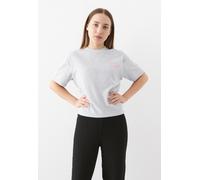 Kurzarmshirt ONLY "ONLVIVVI LIFE S/S LOVELY TOP JRS", Damen, Gr. L, grau (light grau melange print:cozy bear), Jersey, Obermaterial: 100% Baumwolle, regular fit normal, Rundhals, Shirts, Baumwolle, re