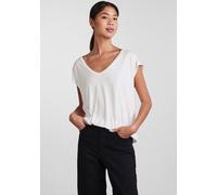 Pieces Damen T-Shirt Kamala mit tiefem V-Ausschnitt S Regular Fit - die gerade Form