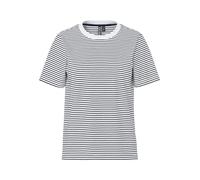 Kurzarmshirt PIECES "PCRIA SS TEE STRIPES NOOS BC", Damen, Gr. S, hellweiß stripes:narrow maritime blau, Single Jersey, Obermaterial: 100% Baumwolle, gestreift, regular fit normal, Rundhals, Shirts Ku
