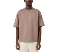 Kurzarmshirt QS, Damen, Gr. M, braun, Jersey, Obermaterial: 53% Baumwolle, 46% Polyester, 1% Elasthan, bestickt, unifarben, weit hüftbedeckend, Rundhals, abgesteppte Kante, Shirts Kurzarmshirt, mit kl