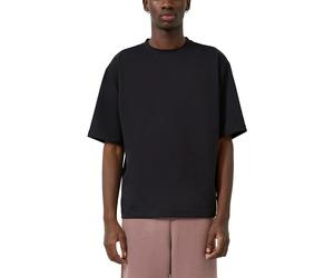 Kurzarmshirt QS, Jungen, Gr. M, schwarz, Jersey, Obermaterial: 53% Baumwolle, 46% Polyester, 1% Elasthan, bestickt, unifarben, weit hüftbedeckend, Rundhals, abgesteppte Kante, Shirts, mit kleiner Logo
