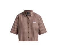 Kurzarmshirt QUIKSILVER "Brickens", Damen, Gr. L, braun (double zero), Obermaterial: 100% Baumwolle., Shirts (54600328-L) double zero