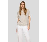 Kurzarmshirt RABE, Damen, Gr. 50, thymian, Jersey, Obermaterial: 54% Viskose, 46% Polyester, geringelt, gestreift, normal hüftbedeckend, Rundhals, Shirts, im Streifen-Look und mit Rundhals (61948142-5