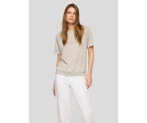 Kurzarmshirt RABE, Damen, Gr. 50, thymian, Jersey, Obermaterial: 54% Viskose, 46% Polyester, geringelt, gestreift, normal hüftbedeckend, Rundhals, Shirts, im Streifen-Look und mit Rundhals (61948142-5