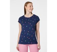 Kurzarmshirt RAGWEAR "DIONA PRINT", Damen, Gr. 3XL, night blau, Jersey, Obermaterial: 50% Baumwolle, 50% Modal, normal, Rundhals, Shirts Kurzarmshirt, Bestseller aus Baumwoll-Modal-Mix mit allover Pri