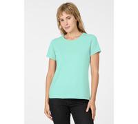 Kurzarmshirt RAGWEAR "MINTTA", Damen, Gr. L, lagoon grün, Jersey, Obermaterial: 50% Baumwolle, 50% Polyester, unifarben, normal, Rundhals, Shirts, Klassischer Fit aus Single Jersey mit softem Finish (