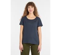 Kurzarmshirt RAGWEAR "MINTTA", Damen, Gr. M, blau (navy), Jersey, Obermaterial: 50% Baumwolle, 50% Polyester, bedruckt, casual, hüftbedeckend, Rundhals, Kurzarm, Shirts (23685409-M) navy