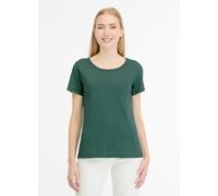 Kurzarmshirt RAGWEAR "MINTTA", Damen, Gr. XL, grün (baltic), Jersey, Obermaterial: 50% Baumwolle, 50% Polyester, unifarben, regular fit normal, Rundhals, Shirts (34966914-XL) baltic