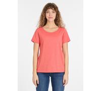 Kurzarmshirt RAGWEAR "MINTTA", Damen, Gr. XL, rot, Jersey, Obermaterial: 50% Baumwolle, 50% Polyester, bedruckt, hüftbedeckend, Rundhals, Shirts (92032652-XL) rot