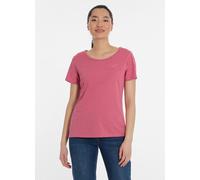 Kurzarmshirt RAGWEAR "MINTTA", Damen, Gr. XXL, rosa (rose), Jersey, Obermaterial: 50% Baumwolle, 50% Polyester, bedruckt, hüftbedeckend, Rundhals, Shirts (50716850-XXL) rose