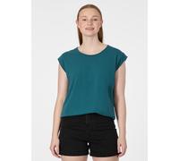 Kurzarmshirt RAGWEAR "TULSA", Damen, Gr. L, ocean grün, Jersey, Obermaterial: 48% Baumwolle, 47% Viskose, 5% Elasthan, normal, Rundhals, Shirts, Fließendes Material mit Gummizug in unifarbener Optik (