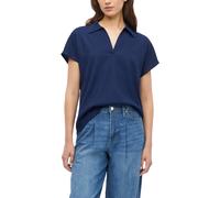 Strukturiertes Jersey-Polo 42 blau 2182250.5748.42