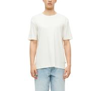 Kurzarmshirt S.OLIVER, Jungen, Gr. XL, weiß, Single Jersey, Obermaterial: 95% Baumwolle, 5% Elasthan, unifarben, normal hüftbedeckend, Rundhals, abgesteppte Kante, Shirts, Sommershirt mit Stretch / un