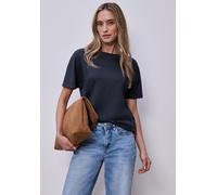 Damen Dropped Shoulder Shirt mit Rippdetail