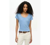 Superdry Damen Studios T-Shirt mit tiefem Ausschnitt Glockenblume 46