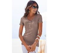 Kurzarmshirt taupe 40/42