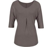 Kurzarmshirt taupe-gepunktet 40/42