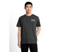 Kurzarmshirt TOM TAILOR, Herren, Gr. 3XL, schwarzest olive, Single Jersey, Obermaterial: 100% Baumwolle, bedruckt, bestickt, regular fit hüftbedeckend, Rundhals, abgesteppte Kante, Shirts, Sommershirt