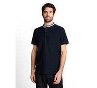 Kurzarmshirt TOM TAILOR, Jungen, Gr. M, sky captain blau, Single Jersey, Obermaterial: 80% Baumwolle, 20% Polyester, unifarben mit Farbeinsatz, regular fit hüftbedeckend, Rundhals, Shirts, mit kurzer