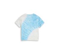 Kurzarmshirt TOM TAILOR, Jungen, Gr. 92/98, blau shaded tie dye, Single Jersey, Obermaterial: 100% Baumwolle, normal hüftbedeckend, Rundhals, abgesteppte Kante, Shirts, Sommershirt im Batik-Look/für B