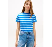 Tommy Hilfiger Script Regular Fit Kurzarm-t-shirt XL Preppy Stripe Blue Orbit / Frigid