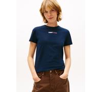 Tommy Jeans Damen Tjw Reg Essential Logo 2 Tee EXT Dw0dw21842 S/S T-Shirt, Blue (Dark Night Navy), L