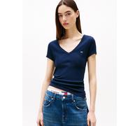 Tommy Jeans Slim Essential Rib Kurzarm-t-shirt
