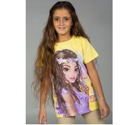 Kurzarmshirt TOPMODEL "TOPModel", Mädchen, Gr. 140, gelb (sunshine), Jersey, Obermaterial: 100% Baumwolle, Basic, regular fit hüftbedeckend, Rundhals, abgesteppte Kante, Shirts, mit tollem TOP Model F
