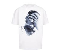 Kurzarmshirt "Upscale by Mister Tee Herren 4 AM Oversize Tee", Herren, Gr. M, weiß, 100% Baumwolle, UPSCALE BY MISTER TEE, bedruckt, normal, Rundhals, Shirts Kurzarmshirt (64559047-M)