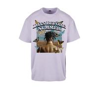 Kurzarmshirt "Upscale by Mister Tee Herren Days Before Summer Oversize Tee", Herren, Gr. L, lila, 100% Baumwolle, UPSCALE BY MISTER TEE, unifarben, oversize, Rundhals, Shirts (85774247-L) lila
