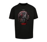 Kurzarmshirt "Upscale by Mister Tee Herren Flying High Oversize Tee", Jungen, Gr. M, schwarz, 100% Baumwolle, UPSCALE BY MISTER TEE, unifarben, oversize, Rundhals, Shirts (55085932-M) schwarz
