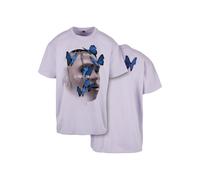 Kurzarmshirt "Upscale by Mister Tee Herren Le Papillon Oversize Tee", Herren, Gr. L, lila, 100% Baumwolle, UPSCALE BY MISTER TEE, unifarben, oversize, Rundhals, Shirts Kurzarmshirt (46707743-L)