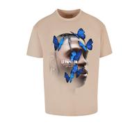 Kurzarmshirt "Upscale by Mister Tee Herren Le Papillon Oversize Tee", Herren, Gr. XXL, wet sand, 100% Baumwolle, UPSCALE BY MISTER TEE, unifarben, oversize, Rundhals, Shirts (98617850-XXL) wet sand