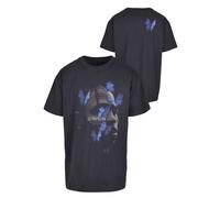 Mister Tee Upscale Le Papillon Oversize Tee in Gr. S in Blau