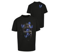 Kurzarmshirt "Upscale by Mister Tee Herren Le Papillon Oversize Tee", Jungen, Gr. XS, schwarz, 100% Baumwolle, UPSCALE BY MISTER TEE, unifarben, oversize, Rundhals, Shirts (27585433-XS) schwarz
