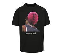 Kurzarmshirt "Upscale by Mister Tee Herren Power Forward Oversize Tee", Herren, Gr. M, schwarz, 100% Baumwolle, UPSCALE BY MISTER TEE, unifarben, normal, Rundhals, Shirts Kurzarmshirt (95100134-M)